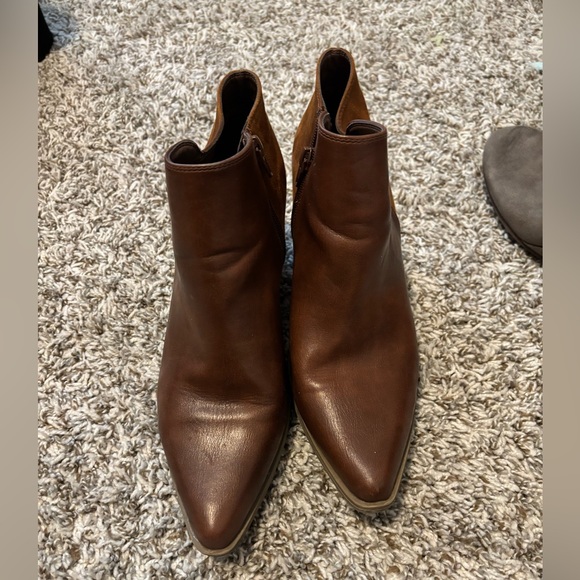 Brown Leather Ankle Boots - Picture 1 of 2